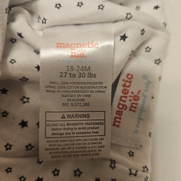 Magnetic Me Jet Black So Soft Minky Fleece Magnetic Hat 18-24M (27-30 lb) NWOT - Picture 3 of 3